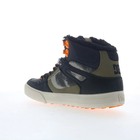 DC Pure High-Top WC WNT Mens Black Leather Skate Inspired Sneakers Shoes