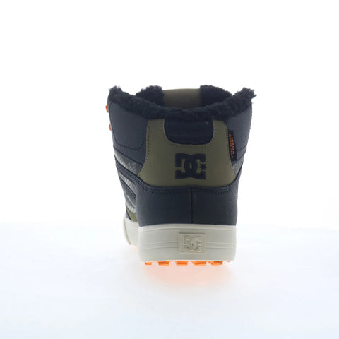 DC Pure High-Top WC WNT Mens Black Leather Skate Inspired Sneakers Shoes