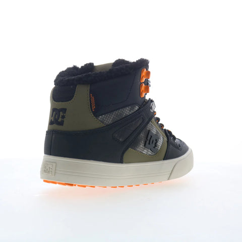 DC Pure High-Top WC WNT Mens Black Leather Skate Inspired Sneakers Shoes