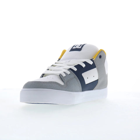 DC Pure Mid ADYS400082-WHN Mens White Leather Skate Inspired Sneakers Shoes