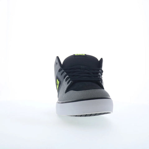DC Pure Mid ADYS400082-XKSG Mens Black Leather Skate Inspired Sneakers Shoes