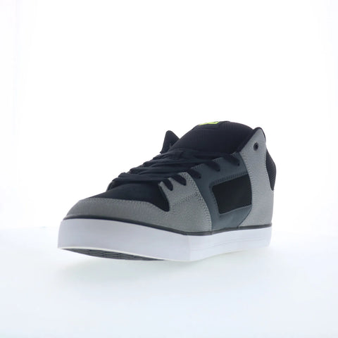 DC Pure Mid ADYS400082-XKSG Mens Black Leather Skate Inspired Sneakers Shoes