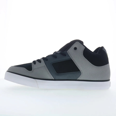DC Pure Mid ADYS400082-XKSG Mens Black Leather Skate Inspired Sneakers Shoes