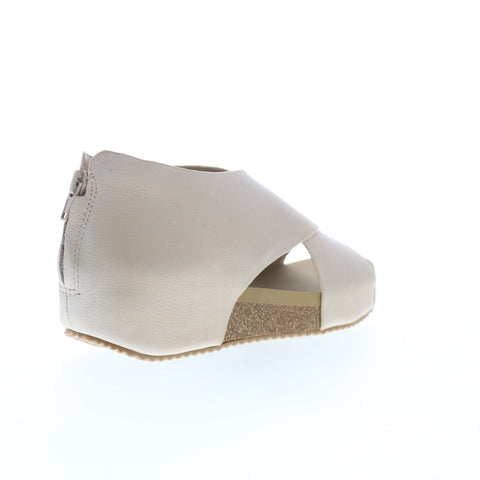 Volatile Alton PV135 Womens Beige Leather Zipper Strap Sandals Shoes