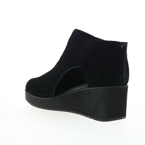 Volatile Bianca PV310 Womens Black Suede Zipper Ankle & Booties Boots