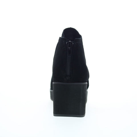 Volatile Bianca PV310 Womens Black Suede Zipper Ankle & Booties Boots