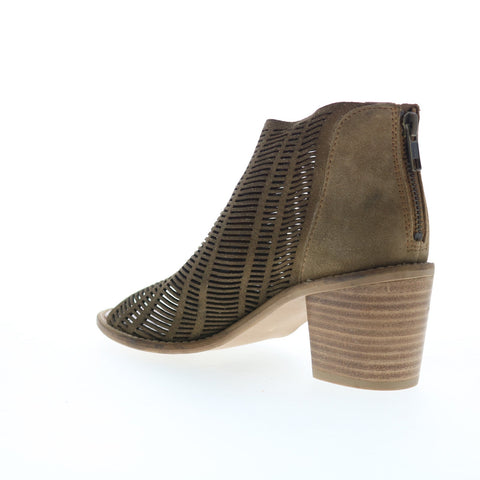 Very Volatile Birch PVV502 Womens Brown Suede Zipper Ankle & Booties Boots