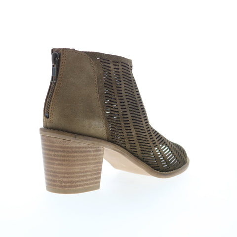 Very Volatile Birch PVV502 Womens Brown Suede Zipper Ankle & Booties Boots