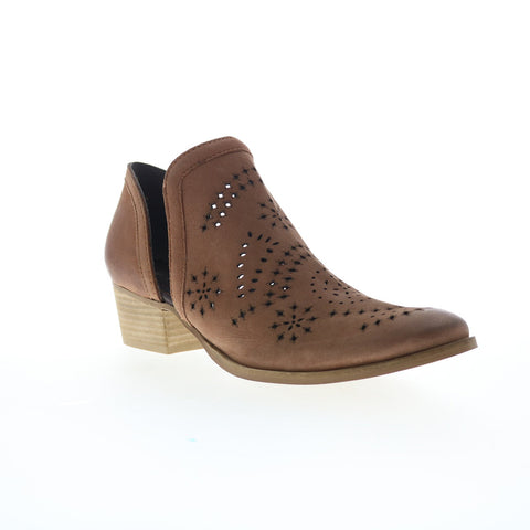 Very Volatile Zamora PVV701 Womens Brown Leather Ankle & Booties Boots