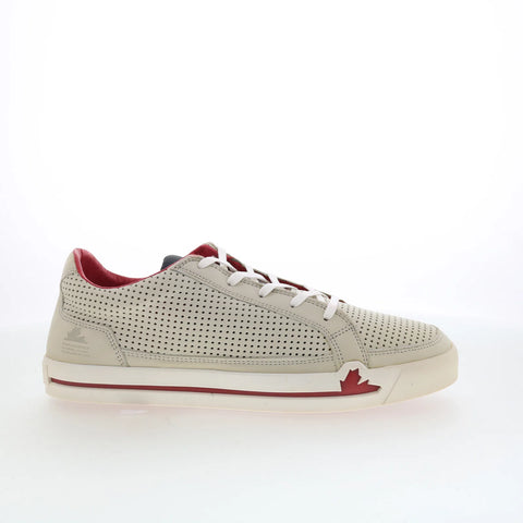 Pajar Queens 47067 Mens Beige Leather Lace Up Lifestyle Sneakers Shoes