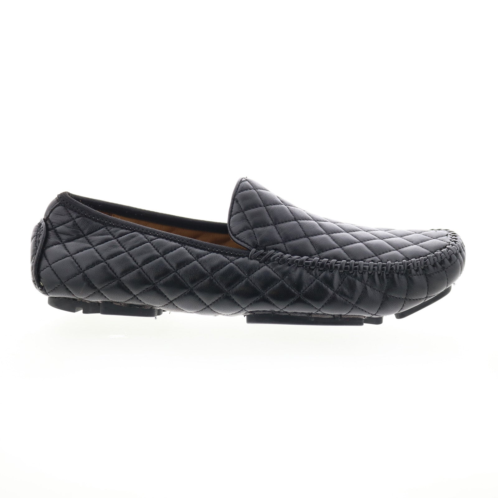 Robert Zur Quinn Mens Black Leather Loafers & Slip Ons 