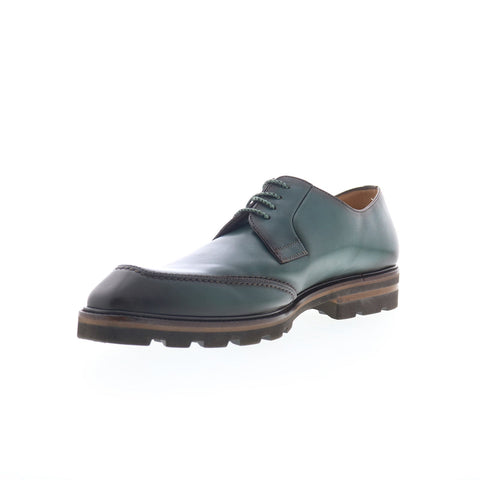 Mezlan Lug Sole Spectator Derby R21235 Mens Green Oxfords Casual Shoes