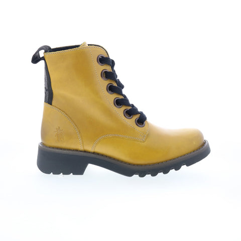 Fly London Ragi RAGI539FLY-030 Womens Yellow Leather Casual Dress Boots