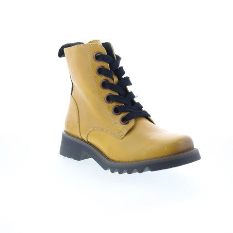 Fly London Ragi RAGI539FLY-030 Womens Yellow Leather Casual Dress Boots