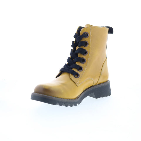 Fly London Ragi RAGI539FLY-030 Womens Yellow Leather Casual Dress Boots
