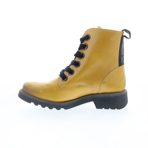 Fly London Ragi RAGI539FLY-030 Womens Yellow Leather Casual Dress Boots