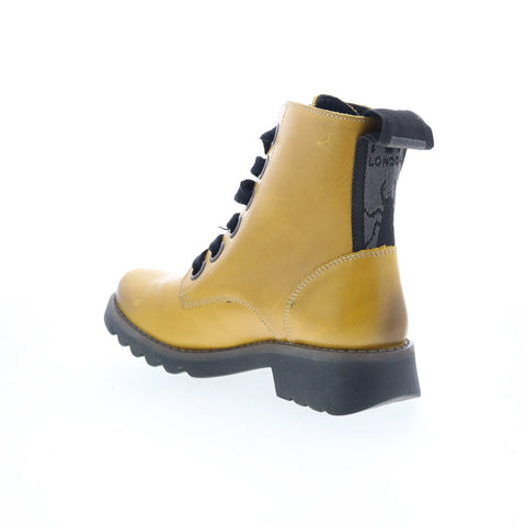 Fly London Ragi RAGI539FLY-030 Womens Yellow Leather Casual Dress Boots