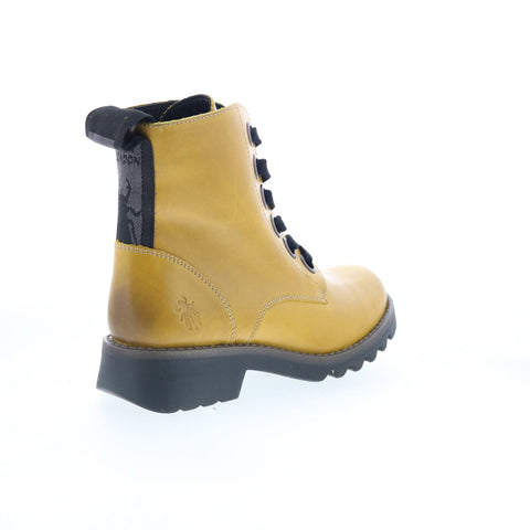 Fly London Ragi RAGI539FLY-030 Womens Yellow Leather Casual Dress Boots