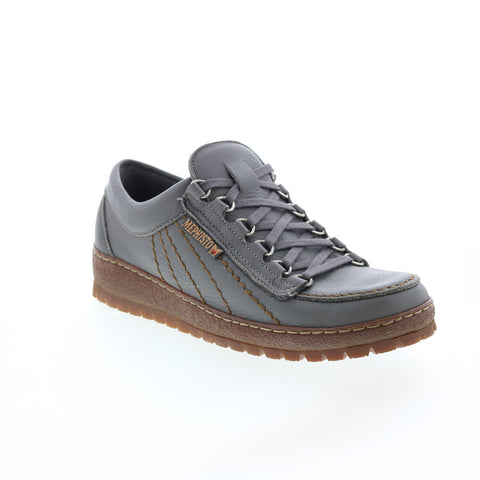 Mephisto Rainbow Mens Gray Leather Lace Up Lifestyle Sneakers Shoes