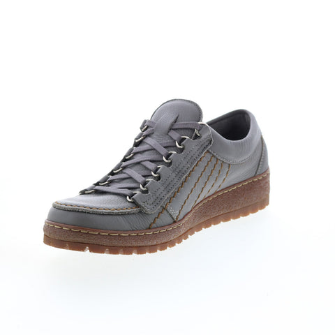 Mephisto Rainbow Mens Gray Leather Lace Up Lifestyle Sneakers Shoes
