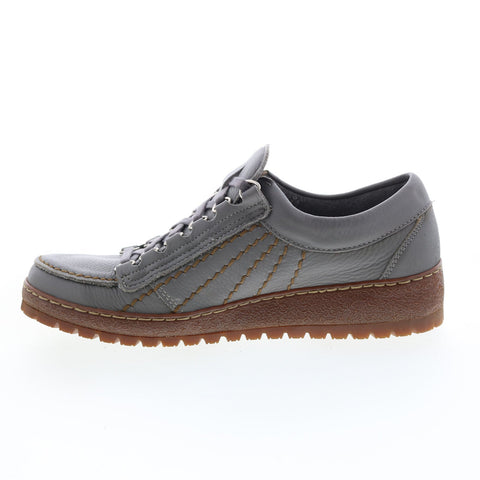 Mephisto Rainbow Mens Gray Leather Lace Up Lifestyle Sneakers Shoes