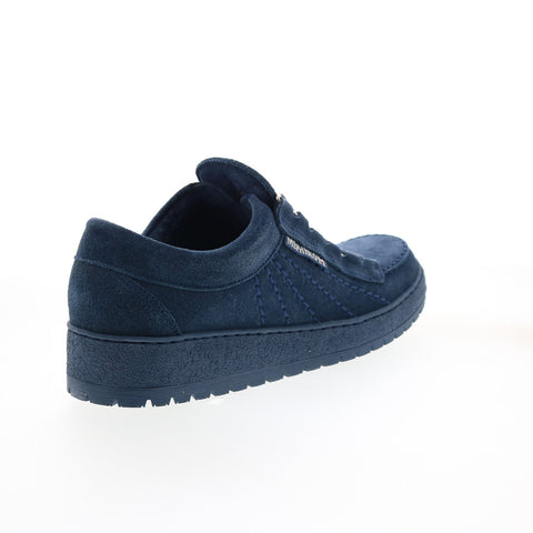 Mephisto Rainbow Mens Blue Suede Lace Up Lifestyle Sneakers Shoes