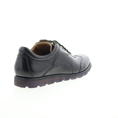 Robert Zur Rally Poggio Mens Black Leather Lace Up Lifestyle Sneakers Shoes