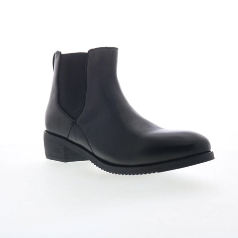Softwalk Rana S2362-001 Womens Black Leather Pull On Chelsea Boots