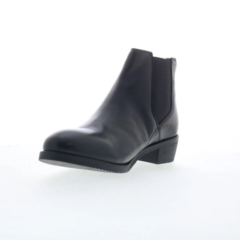 Softwalk Rana S2362-001 Womens Black Leather Pull On Chelsea Boots