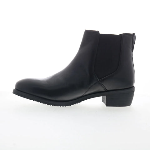 Softwalk Rana S2362-001 Womens Black Leather Pull On Chelsea Boots