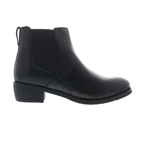 Softwalk Rana S2362-001 Womens Black Leather Pull On Chelsea Boots