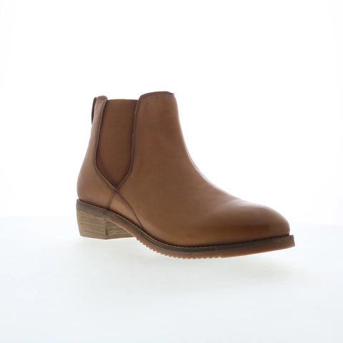 Softwalk Rana S2362-215 Womens Brown Leather Pull On Chelsea Boots