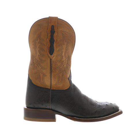 Tony Lama Rancho Smooth Ostrich TL5381 Mens Brown Cowboy Western Boots