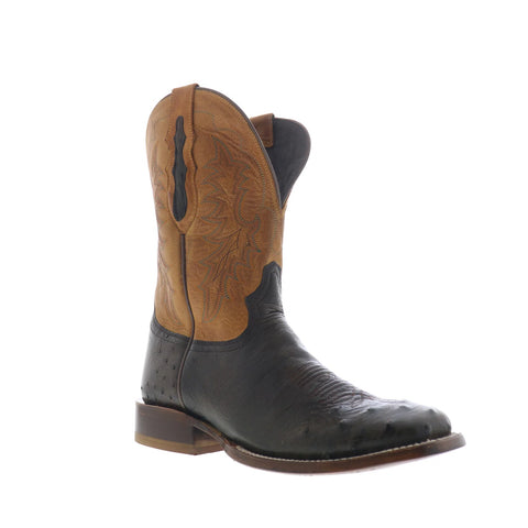 Tony Lama Rancho Smooth Ostrich TL5381 Mens Brown Cowboy Western Boots