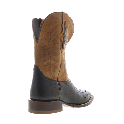 Tony Lama Rancho Smooth Ostrich TL5381 Mens Brown Cowboy Western Boots