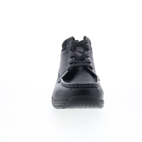 Orthofeet Ranger Zip RANGER Mens Black Extra Wide Leather Chukka Boots