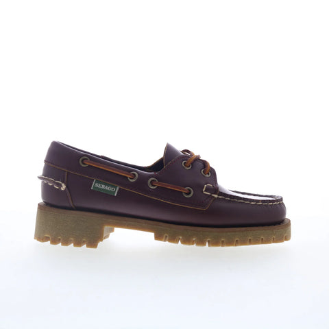 Sebago Ranger Moc Soft Womens Red Loafers & Slip Ons Boat Shoes