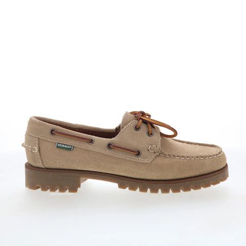 Sebago Ranger Suede 75125EW-906 Womens Beige Loafers & Slip Ons Boat Shoes