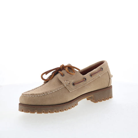 Sebago Ranger Suede 75125EW-906 Womens Beige Loafers & Slip Ons Boat Shoes