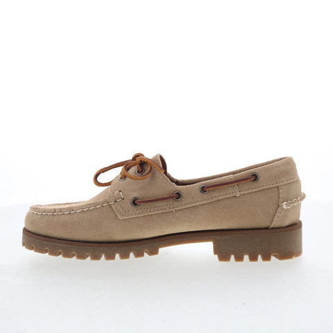 Sebago Ranger Suede 75125EW-906 Womens Beige Loafers & Slip Ons Boat Shoes