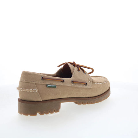 Sebago Ranger Suede 75125EW-906 Womens Beige Loafers & Slip Ons Boat Shoes
