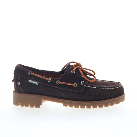 Sebago Ranger Suede 75125EW-ABU Womens Brown Loafers & Slip Ons Boat Shoes