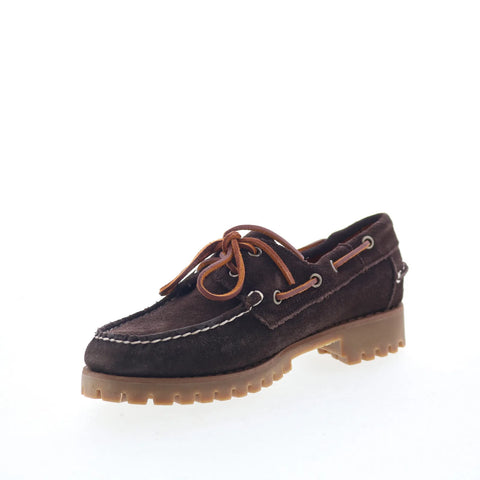 Sebago Ranger Suede 75125EW-ABU Womens Brown Loafers & Slip Ons Boat Shoes