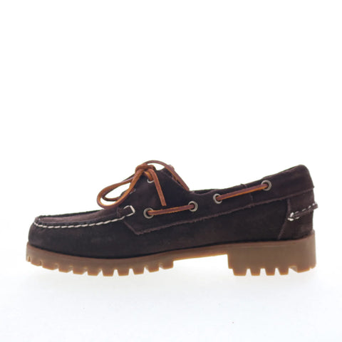 Sebago Ranger Suede 75125EW-ABU Womens Brown Loafers & Slip Ons Boat Shoes