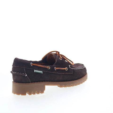 Sebago Ranger Suede 75125EW-ABU Womens Brown Loafers & Slip Ons Boat Shoes