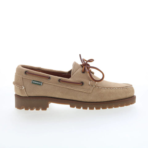 Sebago Ranger Suede 771238W-906 Mens Beige Loafers & Slip Ons Boat Shoes