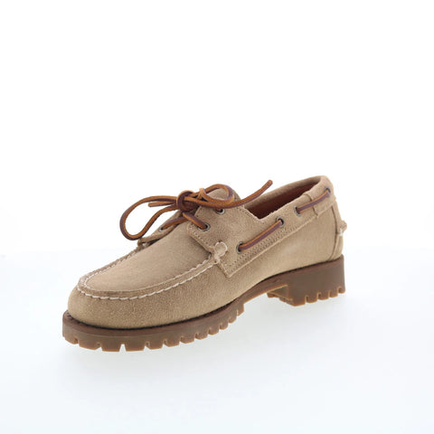 Sebago Ranger Suede 771238W-906 Mens Beige Loafers & Slip Ons Boat Shoes