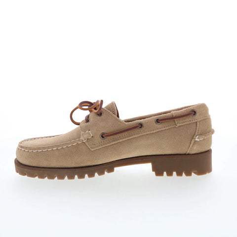 Sebago Ranger Suede 771238W-906 Mens Beige Loafers & Slip Ons Boat Shoes
