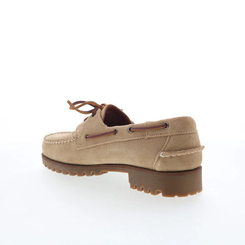 Sebago Ranger Suede 771238W-906 Mens Beige Loafers & Slip Ons Boat Shoes