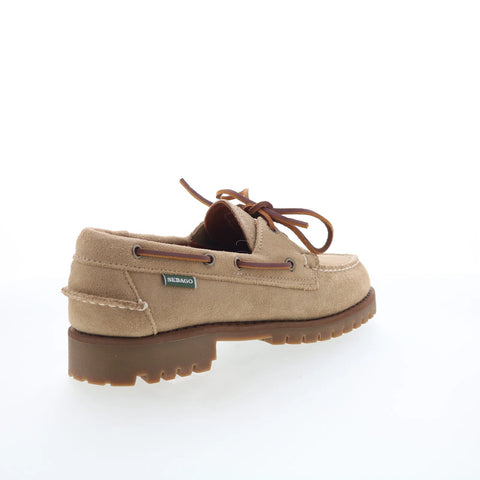 Sebago Ranger Suede 771238W-906 Mens Beige Loafers & Slip Ons Boat Shoes